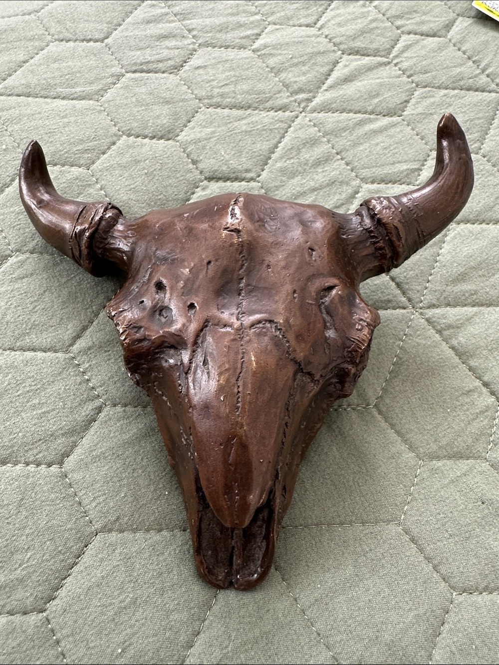 Rare Vintage Signed R Scott Jarvie Buffalo Bison Bronze 1250 Collectible